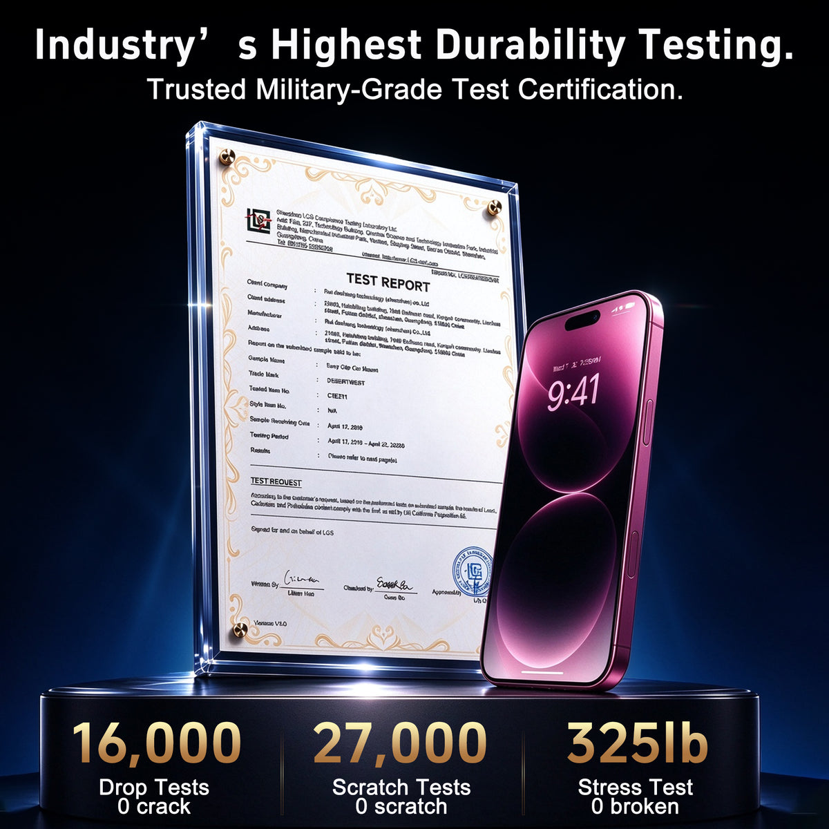 Starhare clear glass durability testing