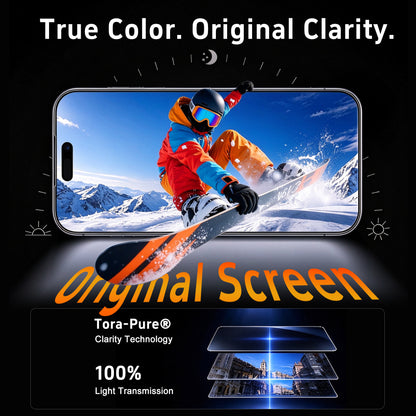 Starhare Clear Glass Screen Protector for iPhone | 2-Pack