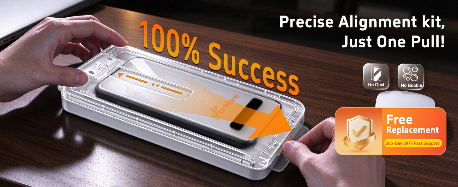 Starhare easy-align iPhone screen protector installation tray